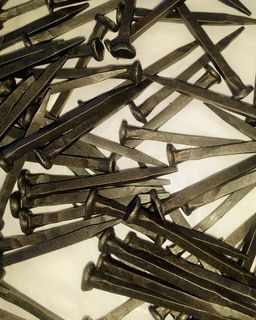 Hand forged nails